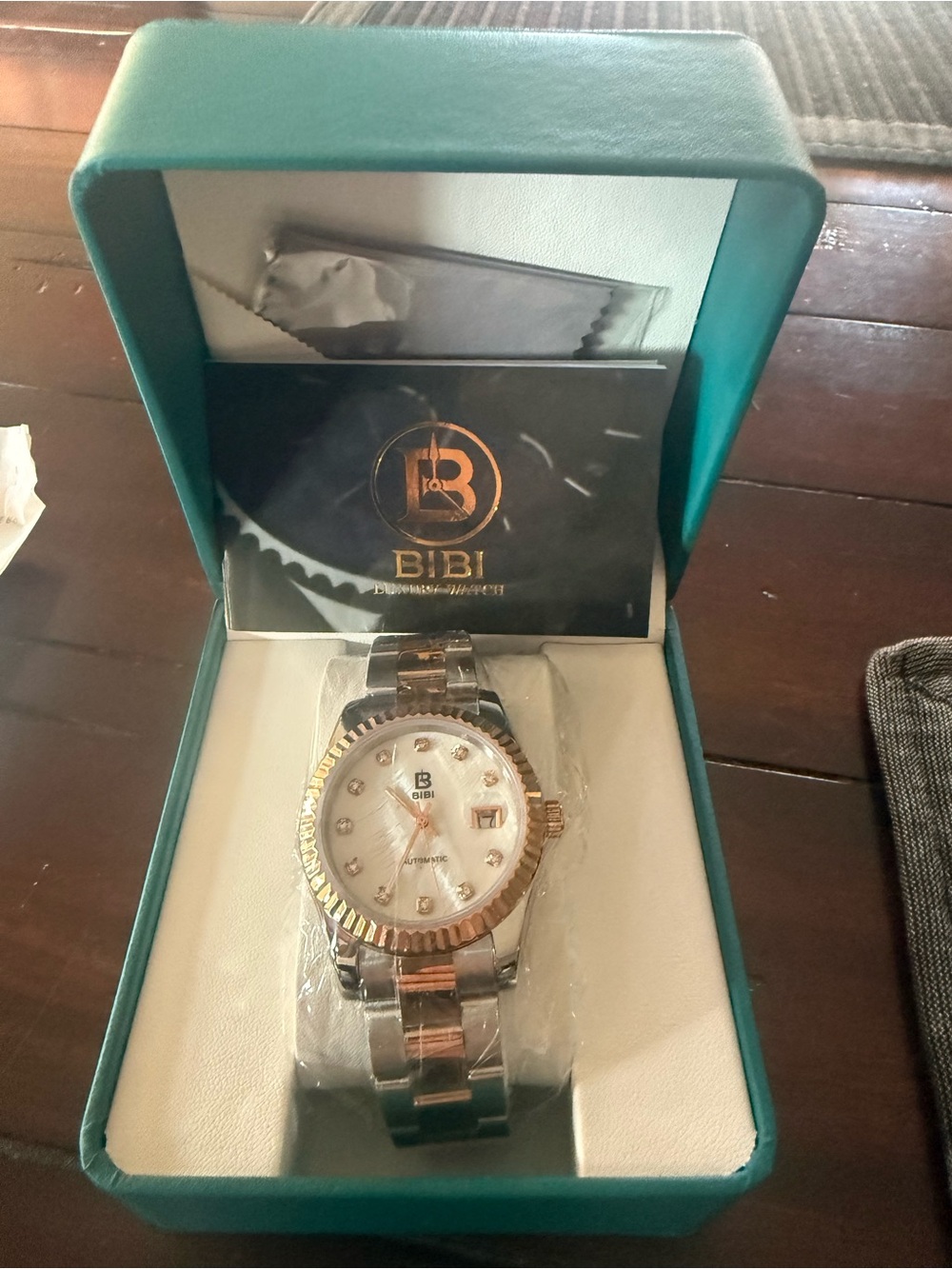 BiBi Two-Tone Silver and Gold Men’s Bracelet Watch